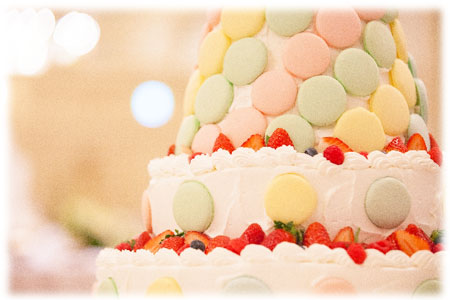 ウエディングケーキの画像