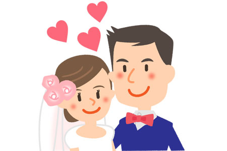 結婚する2人